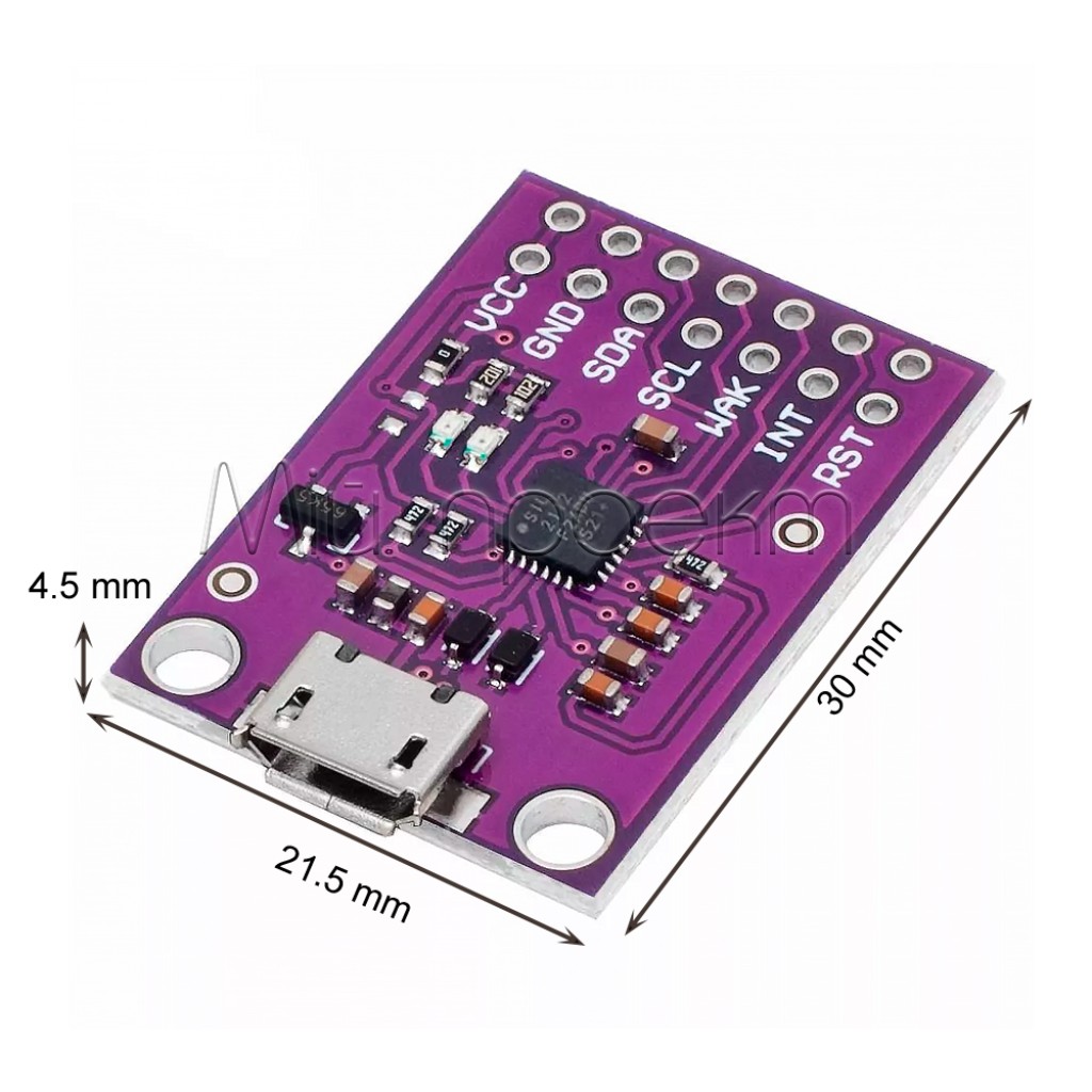 Конвертер USB в SMBus (I2C) на мікросхемі CP2112