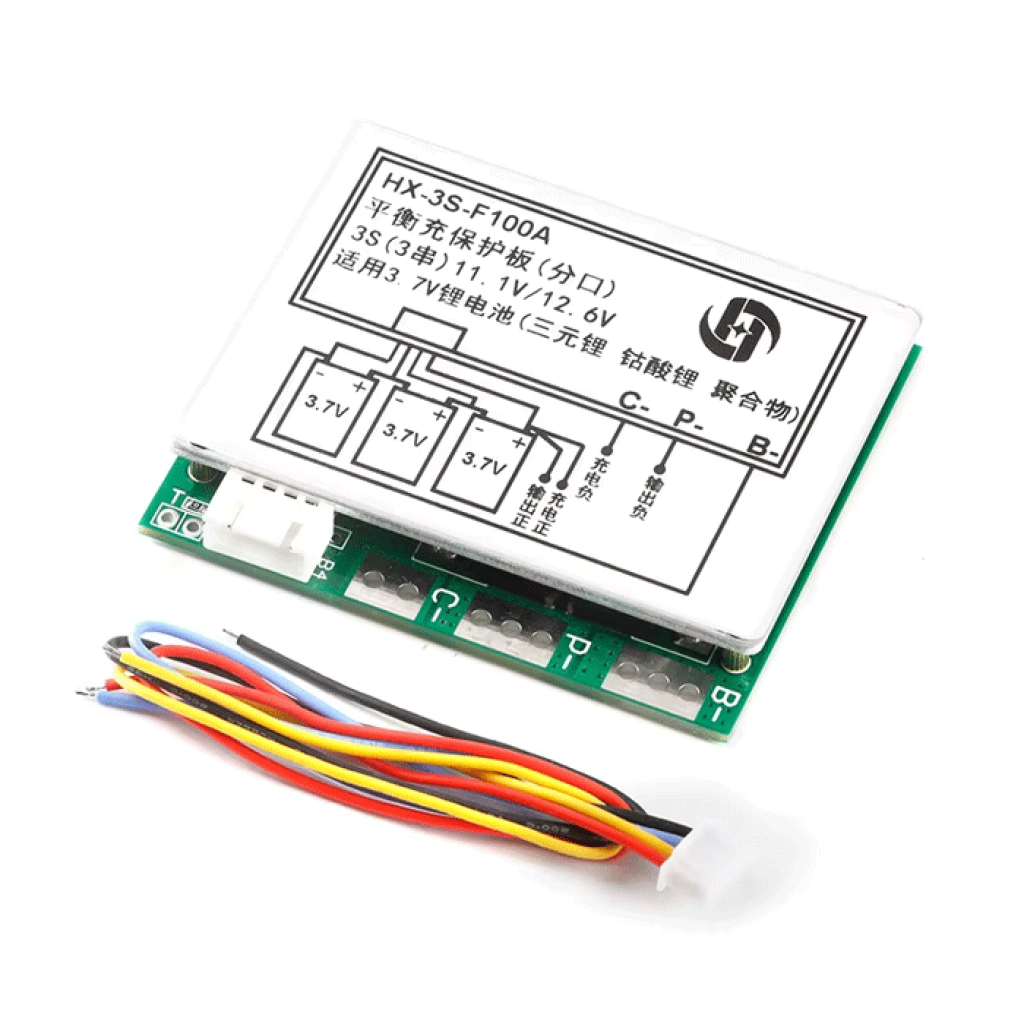 HX-3S-F100A BMS контролер заряду розряду (12,6V 100A) з балансуванням