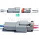 Комплект автомобильных 2-3-4-6pin разъемов Deutsch DT (DT04-2P-3P-4P-6P / DT06-2S-3S-4S-6S) с контактами и уплотнителями