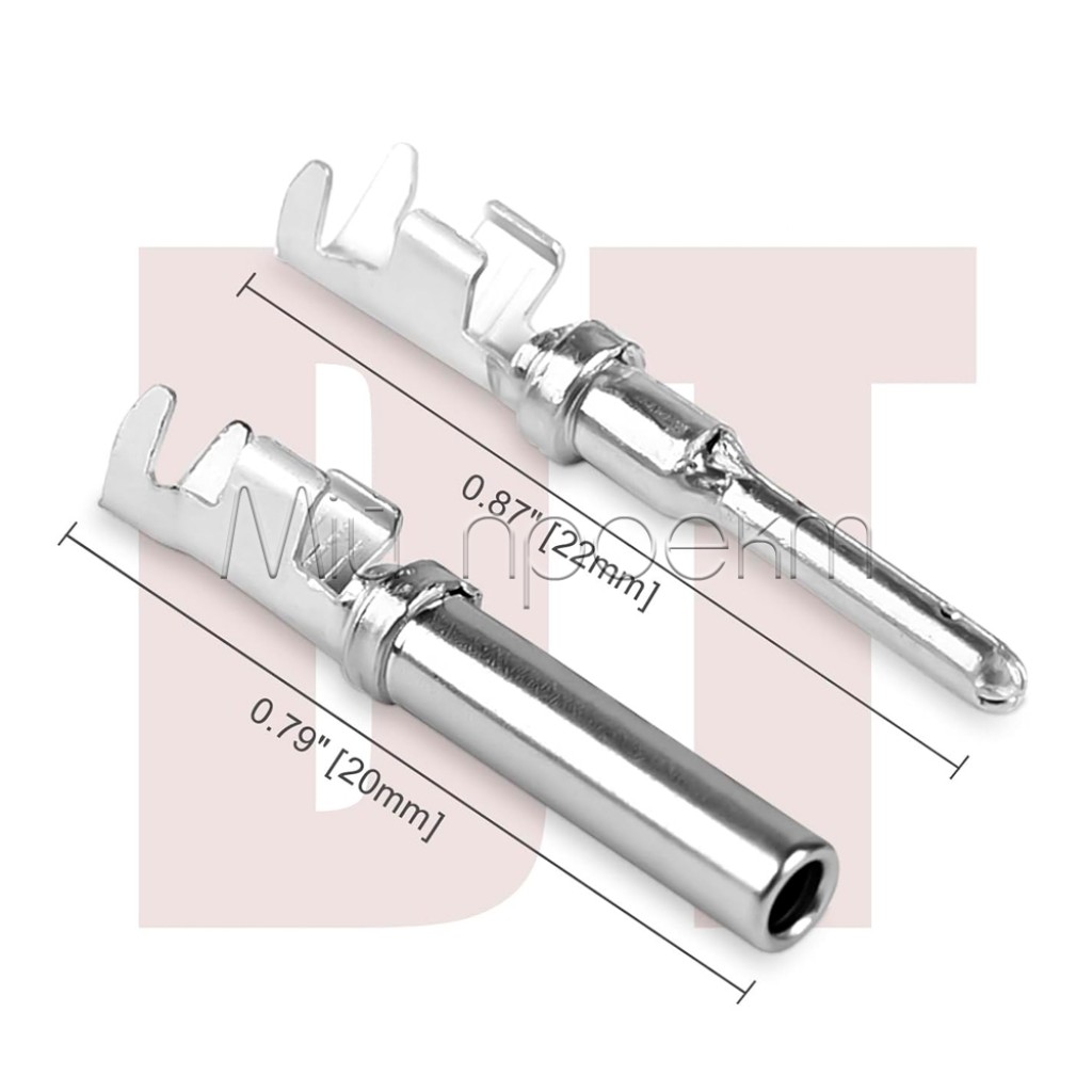 Комплект автомобильных 2-3-4-6pin разъемов Deutsch DT (DT04-2P-3P-4P-6P / DT06-2S-3S-4S-6S) с контактами и уплотнителями
