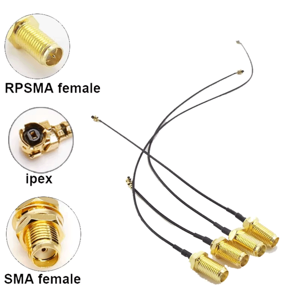 Кабель-перехідник антенний SMA-IPEXuFL / RP-SMA-IPEXuFL (Модуль WIFI/GSM/3G/4G)