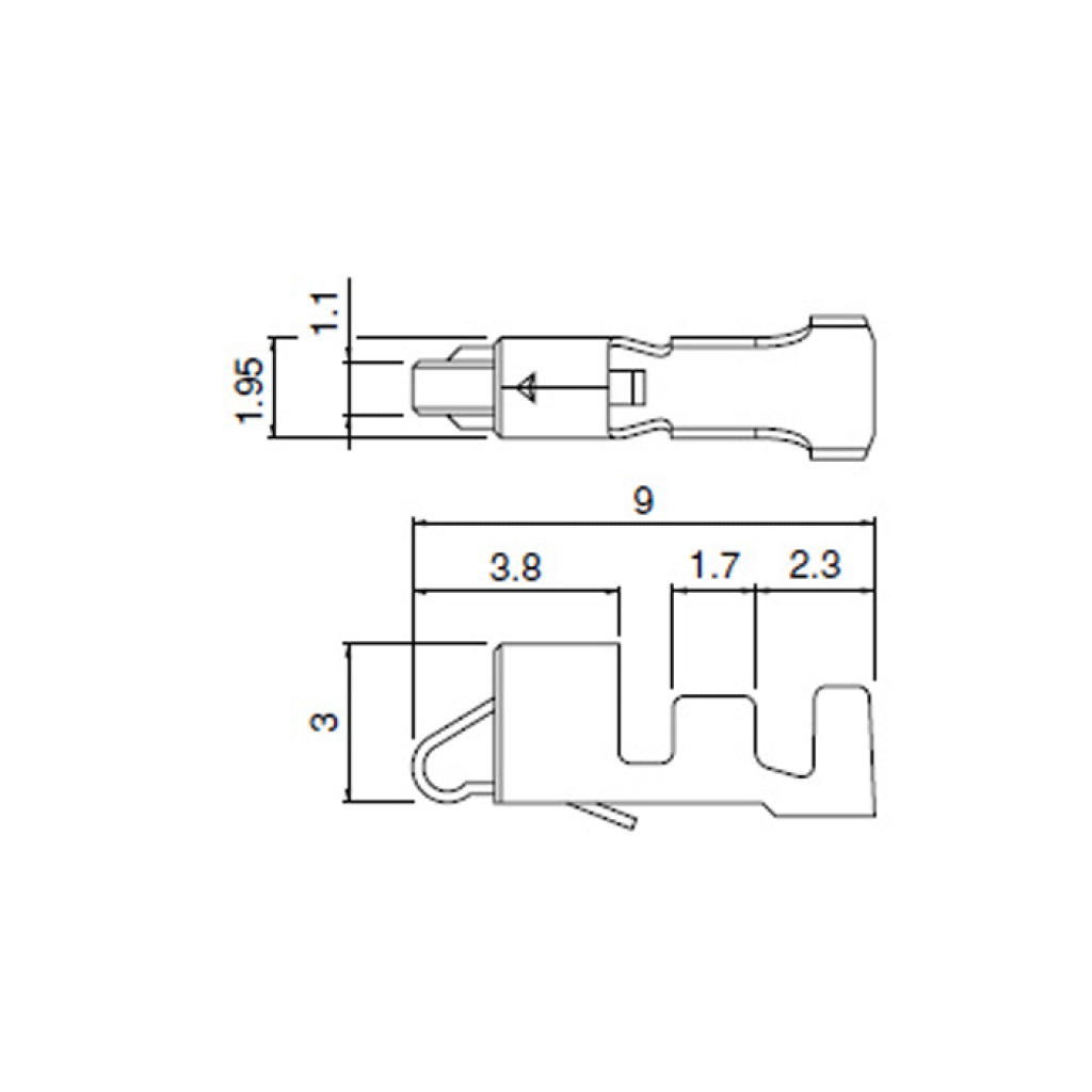 SHF-001T-0.8BS Контакты для JST-SM-2.54