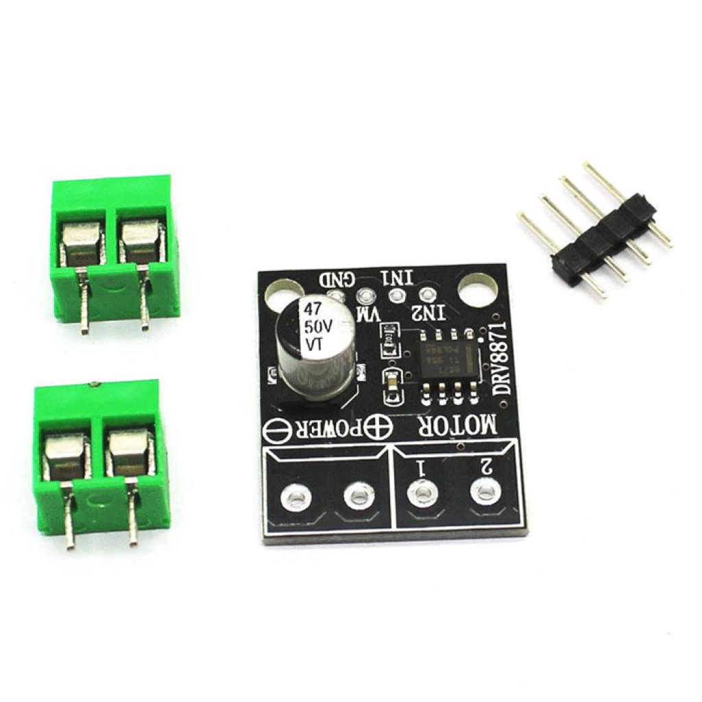 Драйвер DC двигателей DRV8871 (6.5-45V 3.6A) PWM