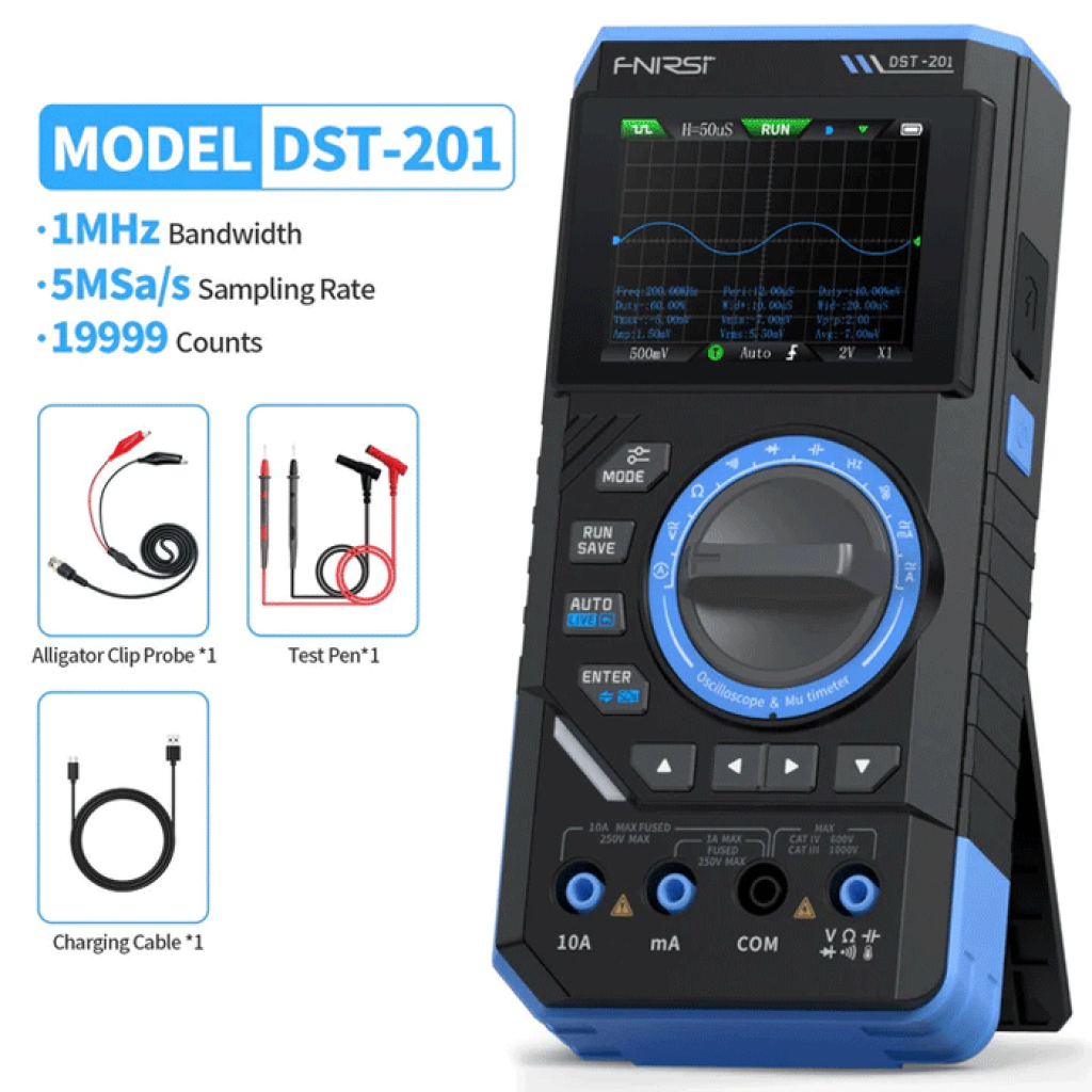 FNIRSI DST-210 DST-201 3в1 Цифровой мультиметр Осциллограф Генератор сигналов