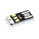 Мини фонарик USB LED 3 светодиода