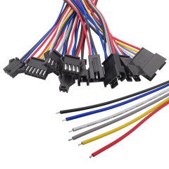 Разъем JST-SM-2P-3P комплект папа мама на проводе 10/20см (коннектор 2.54мм пара)