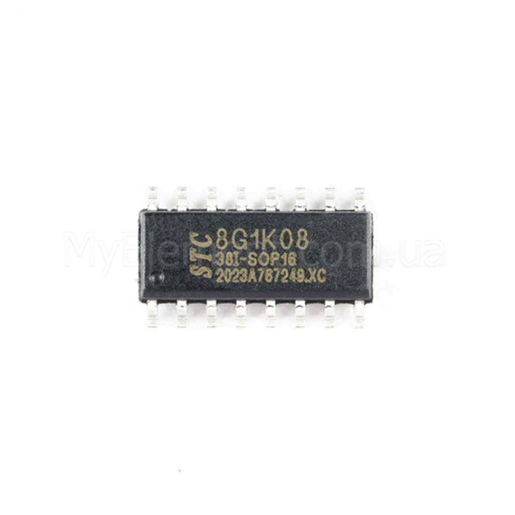 Микросхема STC 8G1K08-38I корпус SOP16