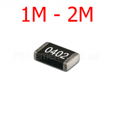 SMD резистор 0402 5% (1М-2М)