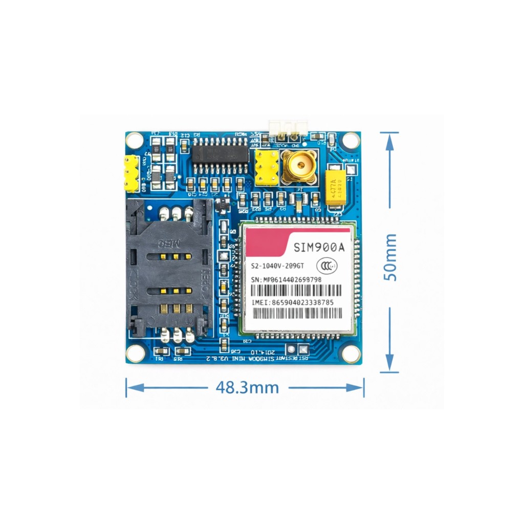 GSM/GPRS модуль SIM900/SIM900A на плате разработчика с антенной для STM32, Arduino