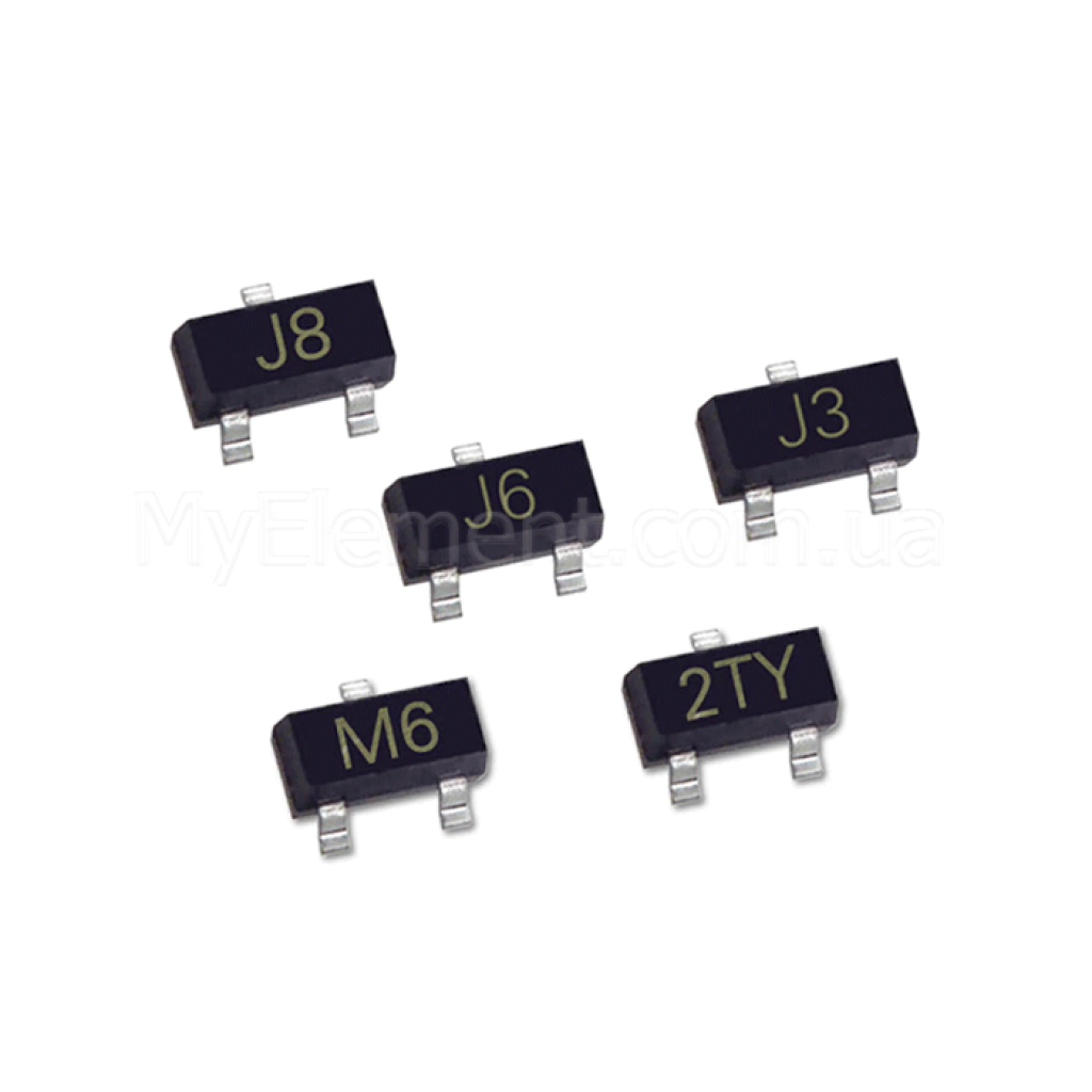 Транзистор біполярний SMD S8550 2TY (40V 0.5А) корпус SOT-23
