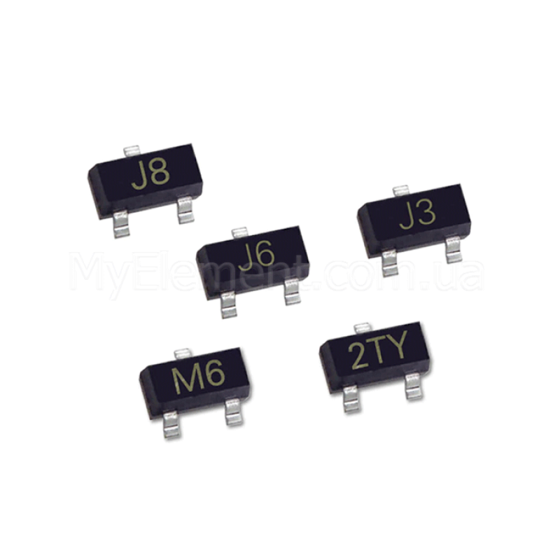 Транзистор биполярный SMD S9014 J6 (45V 0.1A) корпус SOT-23