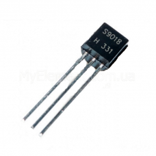 Транзистор NPN біполярний S9018 (0.05A 15V) корпус ТО-92