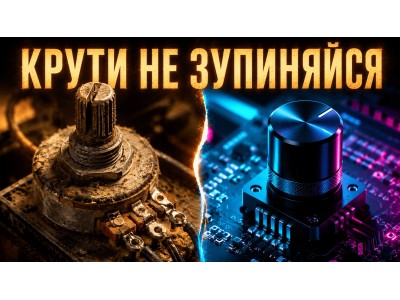 Енкодер замість потенціометра: як одна ручка керує цілим меню