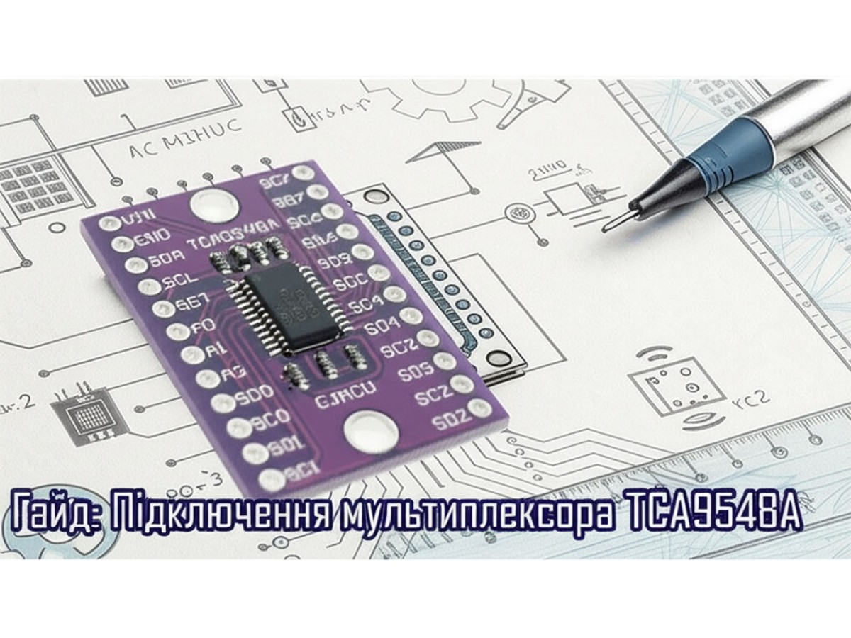 Гайд: Підключення мультиплексора TCA9548A (I2C 1–8)