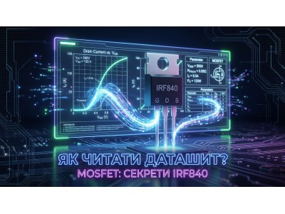 Як подружитися з даташитом: на прикладі MOSFET IRF840