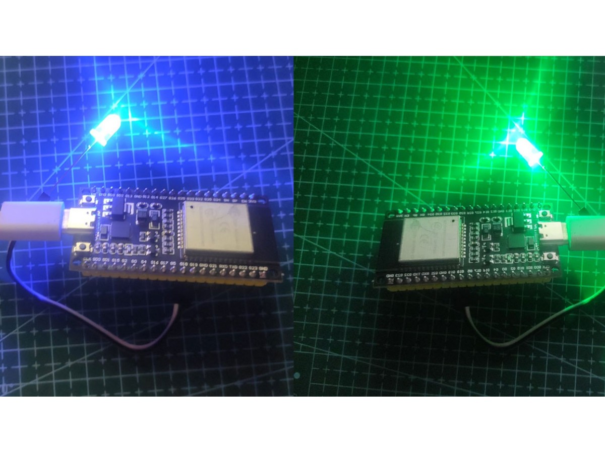 Подключение биполярного светодиода к ESP32 WROOM