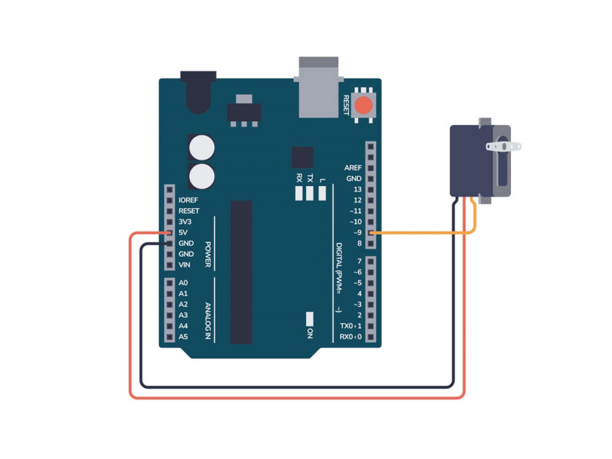 Подключение сервопривода SG90 к Arduino