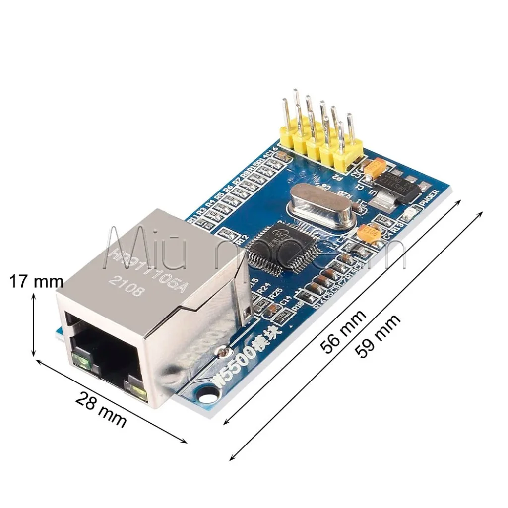 W5500 мережевий модуль Ethernet (протокол TCP/IP)