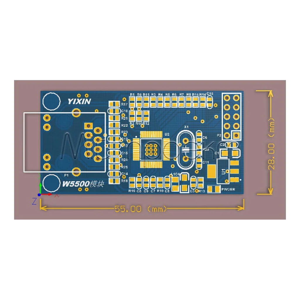 W5500 мережевий модуль Ethernet (протокол TCP/IP)