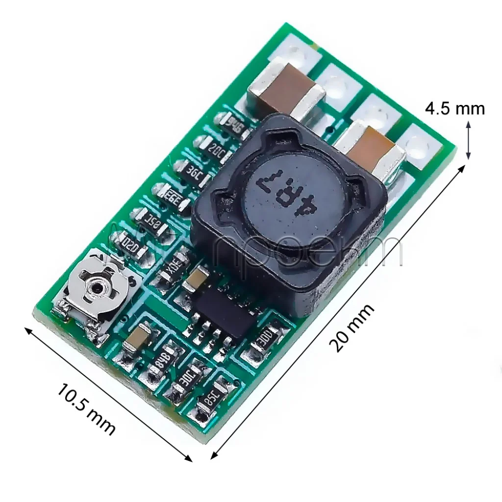 HW-613 Знижувальний модуль mini DC-DC 4.5-24V з регулюванням та фіксованими значеннями