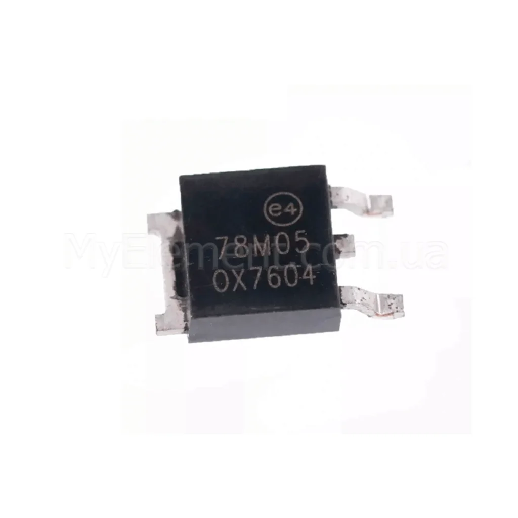 Линейный регулятор 78M05 SMD корпус SOT-252 (5V 0.5А)