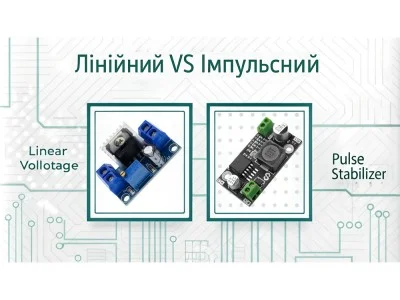 Стабілізатори напруги: лінійні vs. імпульсні