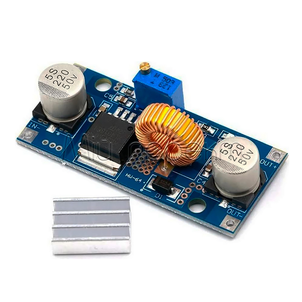 XL4015 DC-DC понижувач | 4–38V, 1.25–36V, 5A ⚡ ККД до 96%