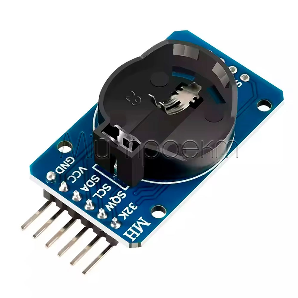 DS3231 RTC модуль | I2C, 3.3–5.5V, CR2032 ✓ ±2ppm точність