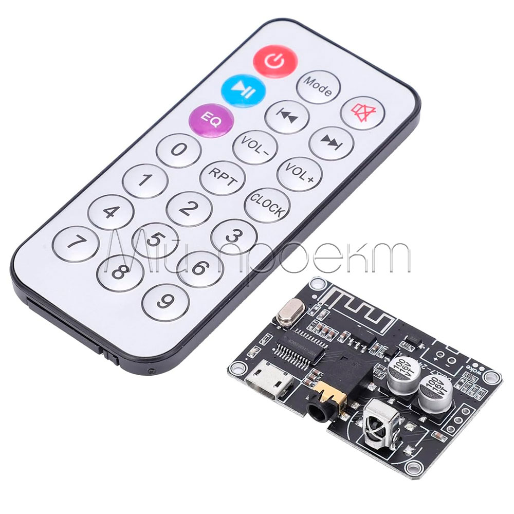 XY-WRBT приймач | Bluetooth 5.0, 3.7–24V, стерео ✓ IR-пульт
