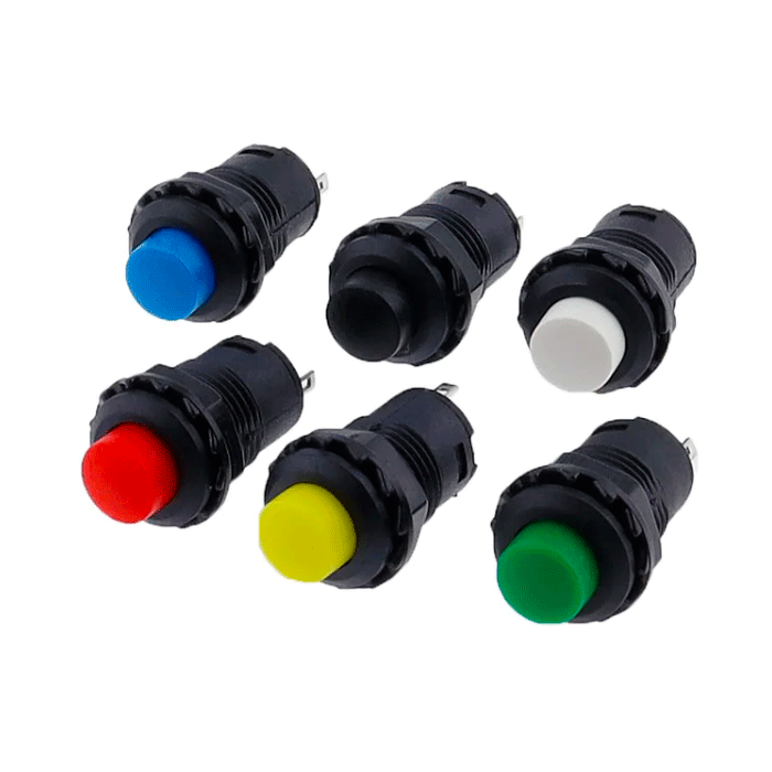 ちよこページ DS428 кнопка фиксации | 12 мм, 3A, 250VAC/28VDC ⚡ ON-OFF