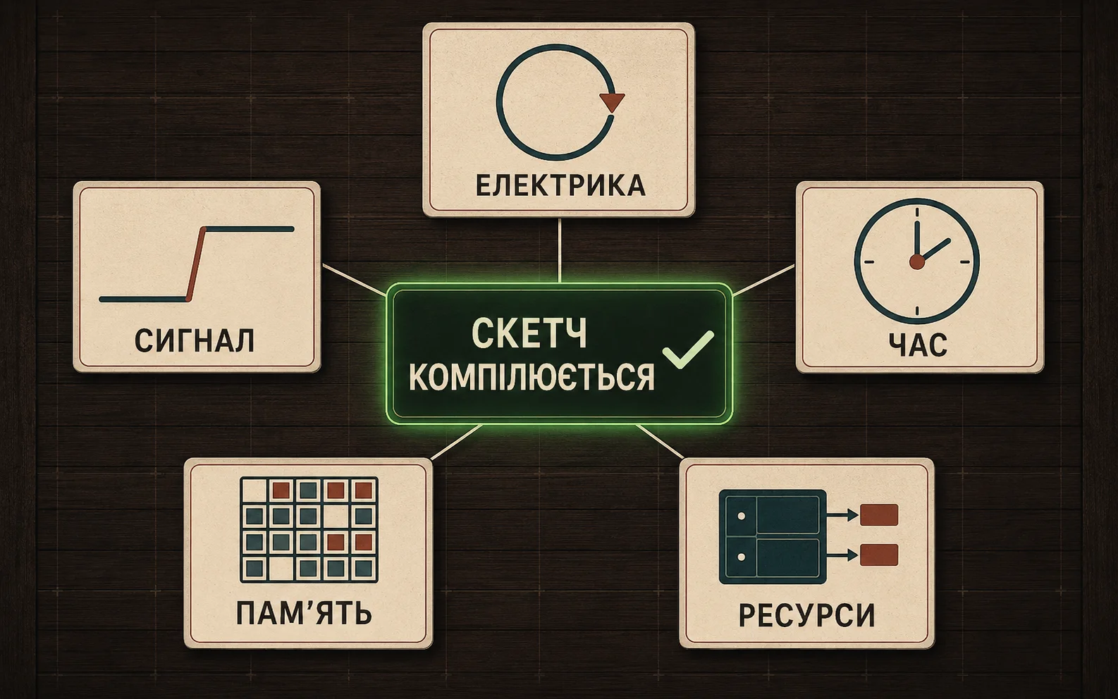 Карта п’яти прихованих бюджетів Arduino: електрика, час, апаратні ресурси, пам’ять і сигнал