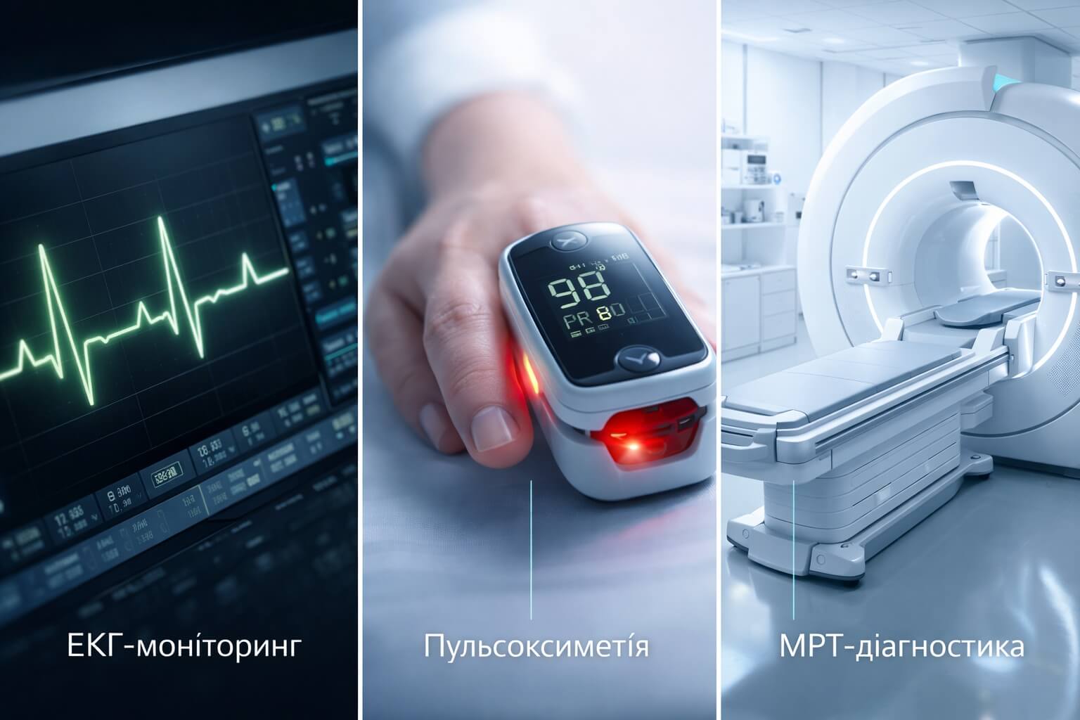 Високоточне медичне обладнання з АЦП: ЕКГ та монітори