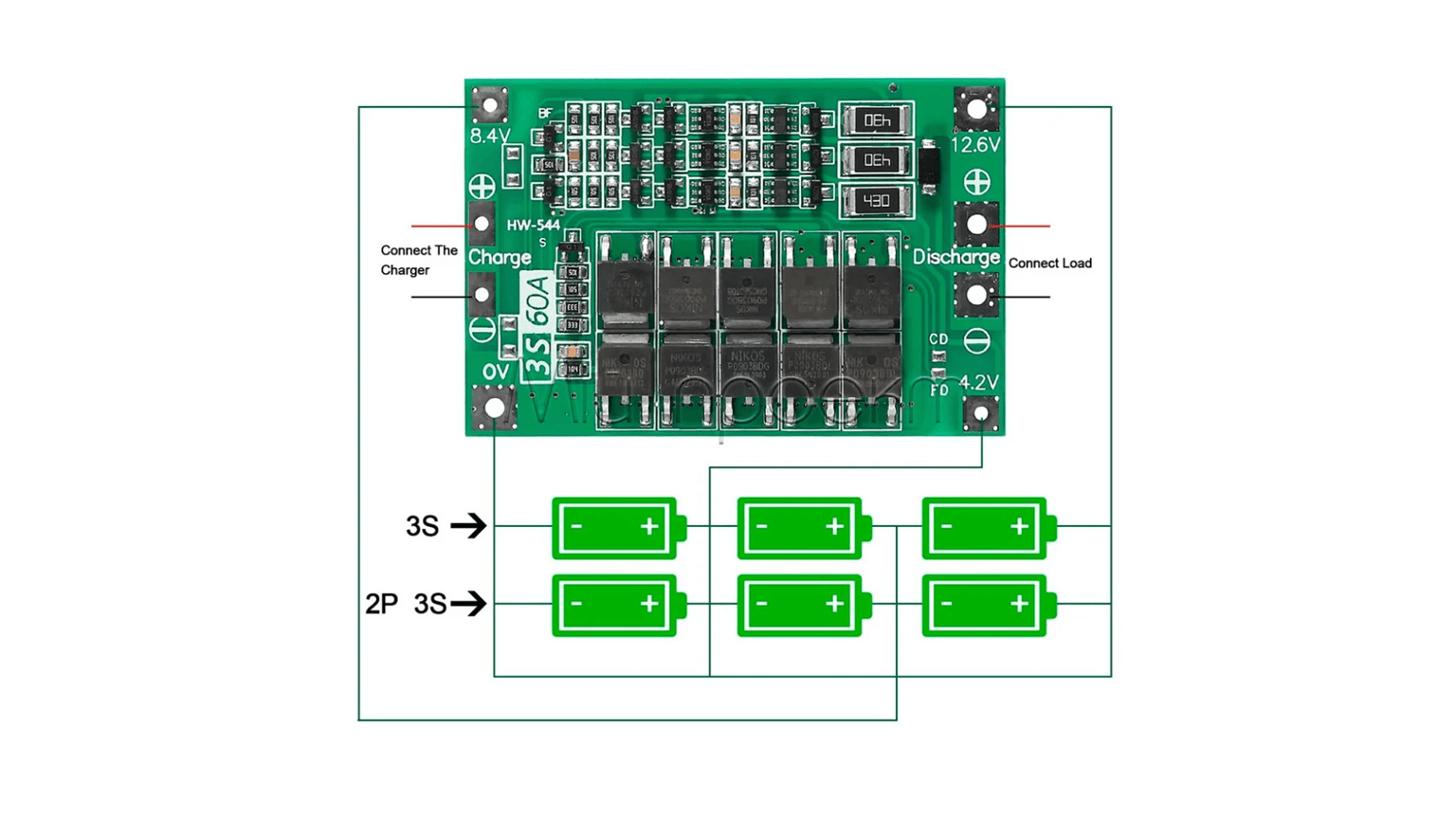 Схема підключення BMS