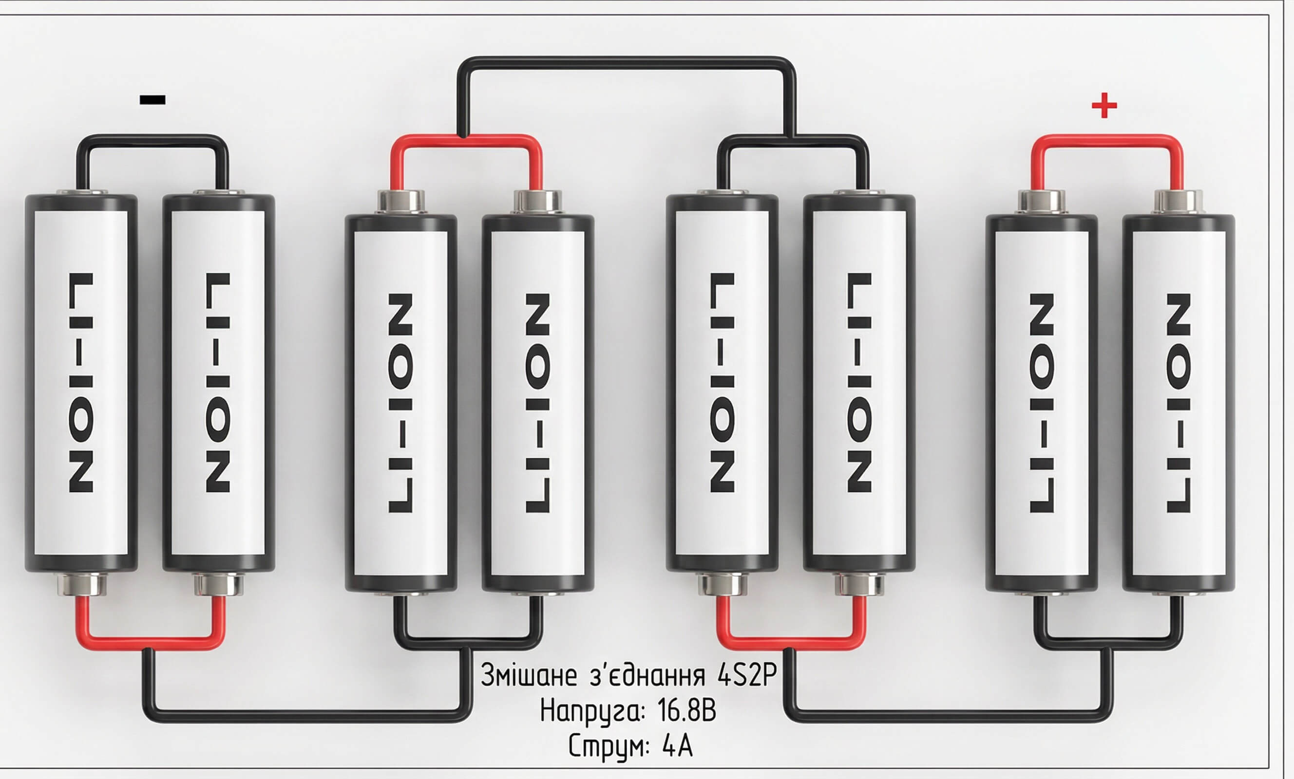 Змішане з'єднання акумуляторів