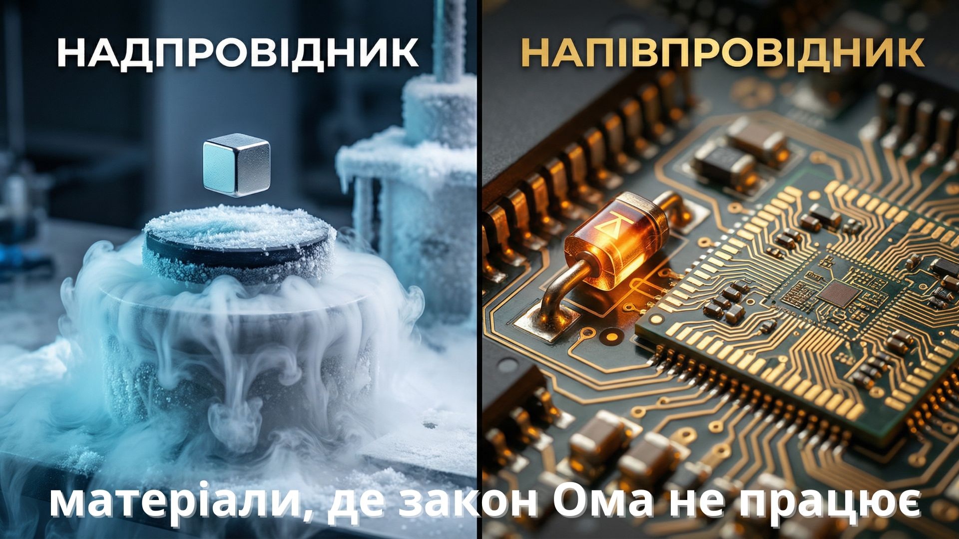 Надпровідник та діод — матеріали, де закон Ома не працює